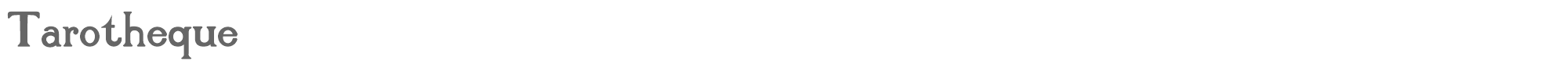 Sample characters Tarotheque Font